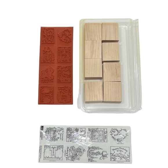 Never Used Stampin’ Up 1999 Feathered Friends Stamp Set Vintage - Picture 2 of 6